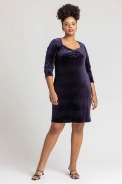 Roman Blue Curve Sweetheart Neck Velvet Dress 13 Roman Blue Curve Sweetheart Neck Velvet Dress -Roman Sales Shop unnamed file 5070