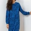 Roman Blue Animal Print Jacquard Sweater Dress 2 Roman Blue Animal Print Jacquard Sweater Dress -Roman Sales Shop unnamed file 5088
