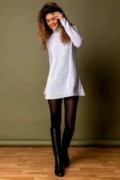 Roman Grey Soft Knit Roll Neck Dress 8 Roman Grey Soft Knit Roll Neck Dress -Roman Sales Shop unnamed file 5150