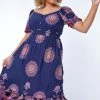 Roman Purple Multi Curve Boho Print Sweetheart Midi Dress 2 Roman Purple Multi Curve Boho Print Sweetheart Midi Dress -Roman Sales Shop unnamed file 5189