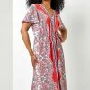 Roman Red Petite Paisley Border Print Midi Dress -Roman Sales Shop unnamed file 5234