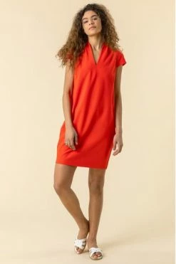 Roman Orange V Neck Cocoon Dress 11 Roman Orange V Neck Cocoon Dress -Roman Sales Shop unnamed file 5250