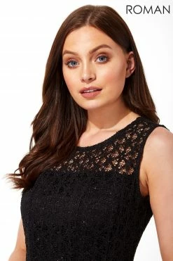 Roman Black Lace Fit And Flare Dress 9 Roman Black Lace Fit And Flare Dress -Roman Sales Shop unnamed file 526