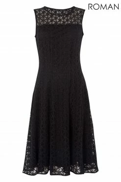 Roman Black Lace Fit And Flare Dress 10 Roman Black Lace Fit And Flare Dress -Roman Sales Shop unnamed file 527
