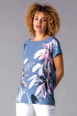 Roman Multi Floral Print Woven T-Shirt 10 Roman Multi Floral Print Woven T-Shirt -Roman Sales Shop unnamed file 5283
