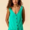 Roman Green Button Front Sleeveless Top 1 Roman Green Button Front Sleeveless Top -Roman Sales Shop unnamed file 5297