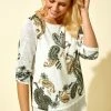 Roman Khaki Paisley Print Double Layer Top 1 Roman Khaki Paisley Print Double Layer Top -Roman Sales Shop unnamed file 5354
