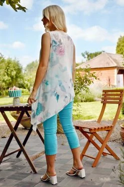Roman White Floral Print Asymmetric Tunic Top 8 Roman White Floral Print Asymmetric Tunic Top -Roman Sales Shop unnamed file 5375