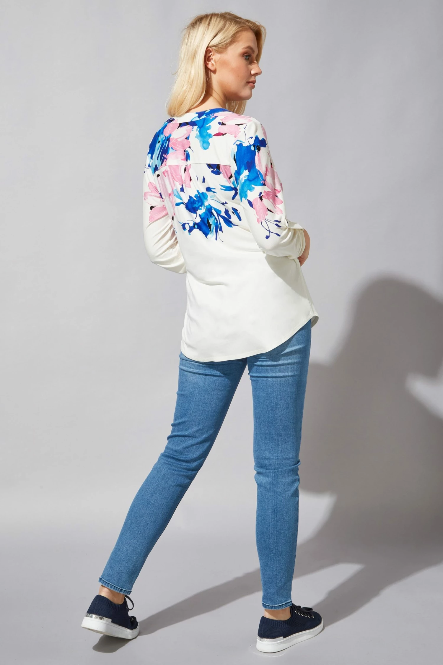 Roman White Floral Border Print Shirt 4 Roman White Floral Border Print Shirt - Image 2