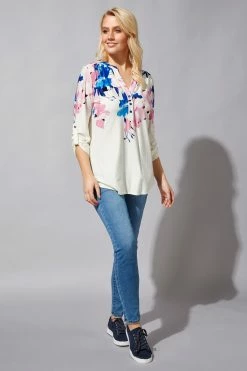Roman White Floral Border Print Shirt 9 Roman White Floral Border Print Shirt -Roman Sales Shop unnamed file 5387