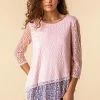 Roman Pink Burnout Spot Print Asymmetric Top 2 Roman Pink Burnout Spot Print Asymmetric Top -Roman Sales Shop unnamed file 5401