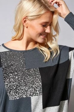 Roman Grey Colour Block Blouson Top 10 Roman Grey Colour Block Blouson Top -Roman Sales Shop unnamed file 5409