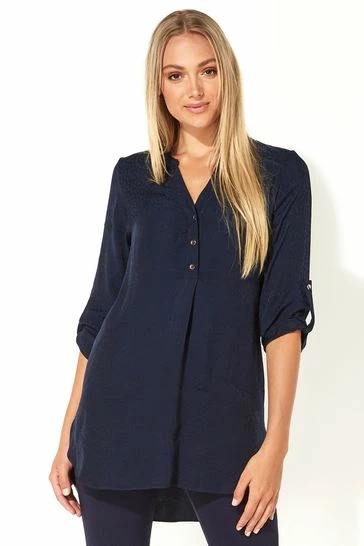 Roman Green Animal Jacquard Print Button Top 8 Roman Green Animal Jacquard Print Button Top - Image 6