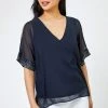Roman Blue Petite Hotfix Detail Cold Shoulder Top 1 Roman Blue Petite Hotfix Detail Cold Shoulder Top -Roman Sales Shop unnamed file 5419