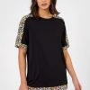 Roman Black Floral Print Contrast Jersey Top 2 Roman Black Floral Print Contrast Jersey Top -Roman Sales Shop unnamed file 5450