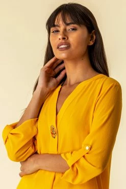 Roman Amber Longline Button Detail Tunic Top -Roman Sales Shop unnamed file 5469