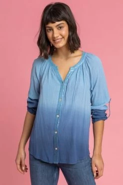 Roman Pink Sequin Embellished Ombre Blouse 10 Roman Pink Sequin Embellished Ombre Blouse -Roman Sales Shop unnamed file 5495