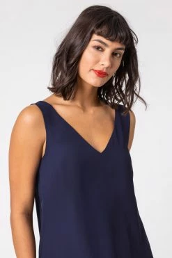 Roman Blue Plain V Neck Top 10 Roman Blue Plain V Neck Top -Roman Sales Shop unnamed file 5511