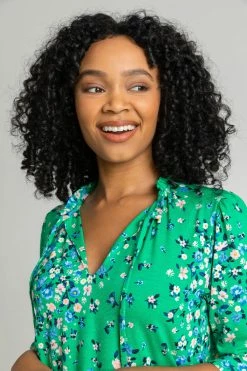 Roman Green Petite Floral Print Tie Neck Top 10 Roman Green Petite Floral Print Tie Neck Top -Roman Sales Shop unnamed file 5526