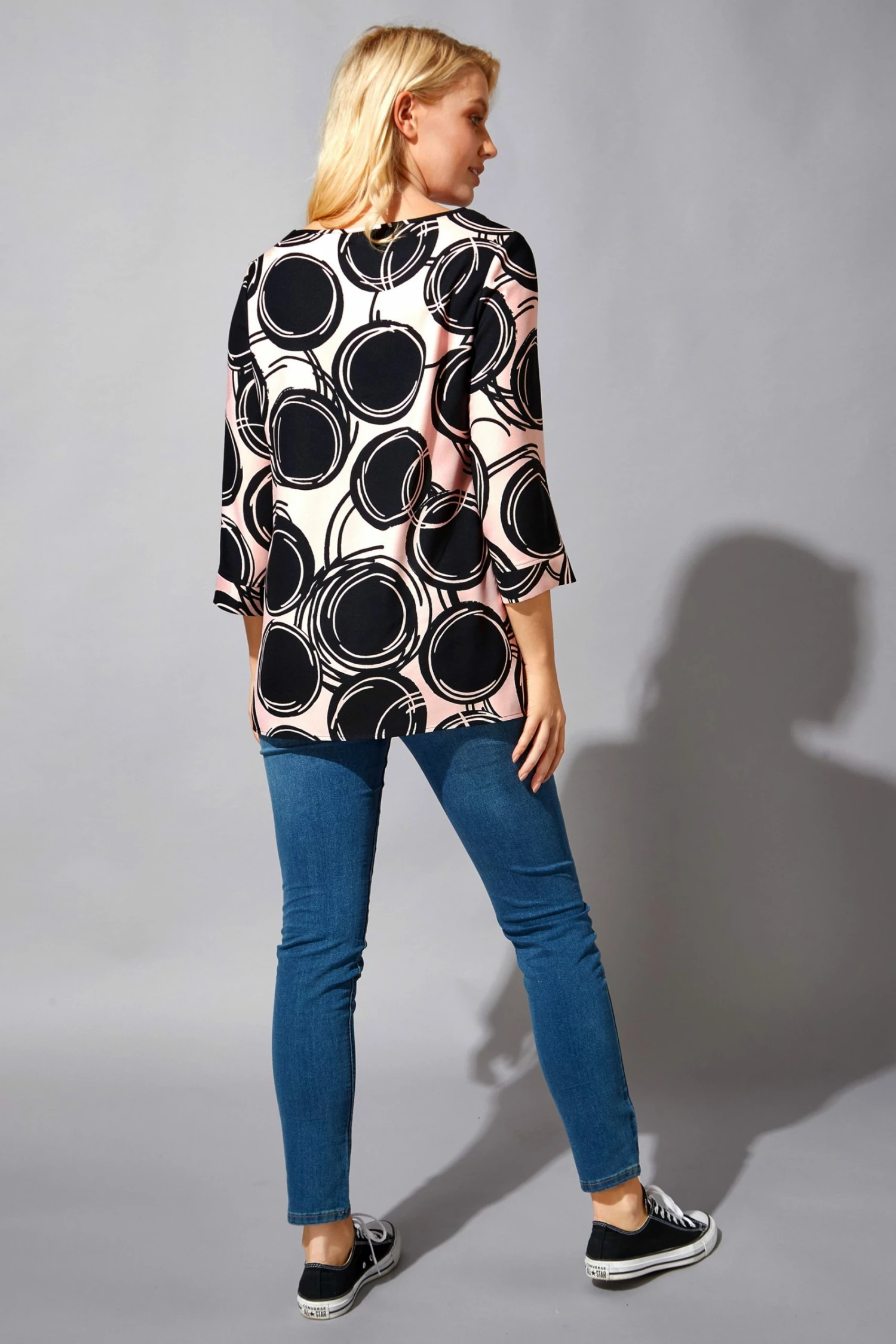 Roman Pink Large Spot Print Top 4 Roman Pink Large Spot Print Top - Image 2