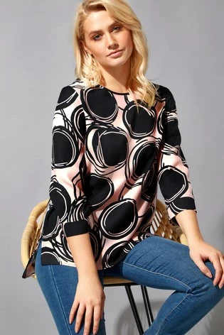 Roman Pink Large Spot Print Top 7 Roman Pink Large Spot Print Top - Image 5