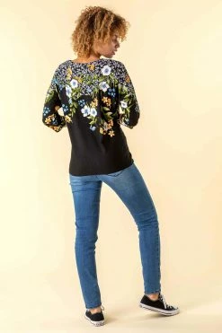 Roman Black Floral Border Print Top 9 Roman Black Floral Border Print Top -Roman Sales Shop unnamed file 5621