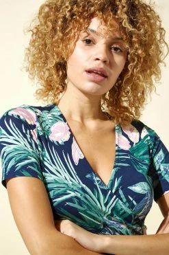 Roman Green Tropical Floral Print Midi Dress 10 Roman Green Tropical Floral Print Midi Dress -Roman Sales Shop unnamed file 565