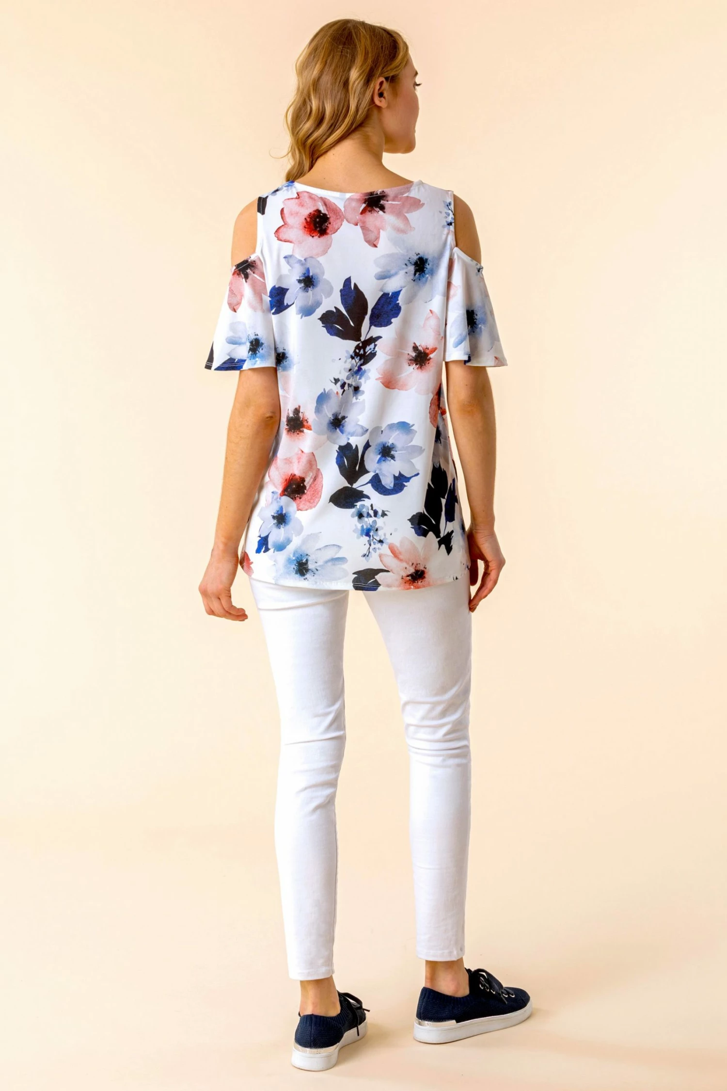 Roman Ivory Paisley Twist Neck Vest Top 4 Roman Ivory Paisley Twist Neck Vest Top - Image 2