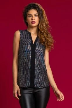 Roman Pink Pintuck Detail Sequin Shimmer Top 15 Roman Pink Pintuck Detail Sequin Shimmer Top -Roman Sales Shop unnamed file 5708