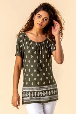 Roman Navy Paisley Print Short Sleeve Top 13 Roman Navy Paisley Print Short Sleeve Top -Roman Sales Shop unnamed file 5724