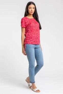 Roman Red Burnout Floral Print Tie Detail Top 10 Roman Red Burnout Floral Print Tie Detail Top -Roman Sales Shop unnamed file 5768