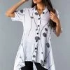 Roman White Spot Print Button Through Shirt 2 Roman White Spot Print Button Through Shirt -Roman Sales Shop unnamed file 5808