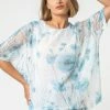 Roman Blue Mesh Overlay Leaf Print Top 2 Roman Blue Mesh Overlay Leaf Print Top -Roman Sales Shop unnamed file 5813