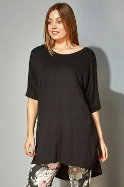 Roman Black Oversized Lounge T-Shirt