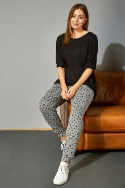 Roman Black Oversized Lounge T-Shirt -Roman Sales Shop unnamed file 5826