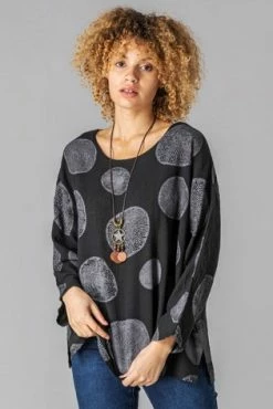 Roman Black Spot Print Top With Necklace 11 Roman Black Spot Print Top With Necklace -Roman Sales Shop unnamed file 5844