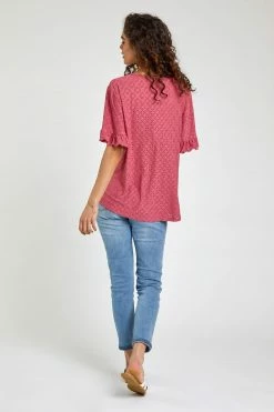 Roman Pink Frill Sleeve Broderie Top 10 Roman Pink Frill Sleeve Broderie Top -Roman Sales Shop unnamed file 5847