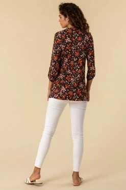 Roman Multi Ditsy Floral Print Pintuck Top 8 Roman Multi Ditsy Floral Print Pintuck Top -Roman Sales Shop unnamed file 5860