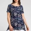 Roman Blue Curve Ditsy Floral Swing Top 1 Roman Blue Curve Ditsy Floral Swing Top -Roman Sales Shop unnamed file 5864