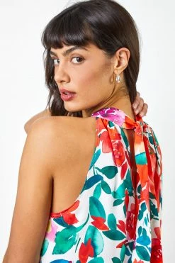 Roman White Floral Print Tie Detail Blouse 11 Roman White Floral Print Tie Detail Blouse -Roman Sales Shop unnamed file 5872