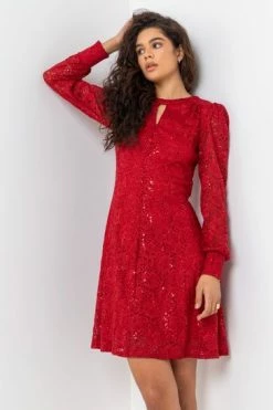 Roman Red Lace Sparkle Swing Dress 13 Roman Red Lace Sparkle Swing Dress -Roman Sales Shop unnamed file 588