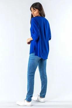 Roman Blue Plain Button Detail Top 9 Roman Blue Plain Button Detail Top -Roman Sales Shop unnamed file 5899