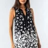 Roman Black Floral Puff Print Zip Detail Top 2 Roman Black Floral Puff Print Zip Detail Top -Roman Sales Shop unnamed file 5927