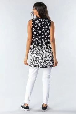 Roman Black Floral Puff Print Zip Detail Top 8 Roman Black Floral Puff Print Zip Detail Top -Roman Sales Shop unnamed file 5928