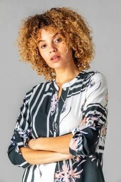 Roman Pink Colour Block Button Detail Top -Roman Sales Shop unnamed file 5940