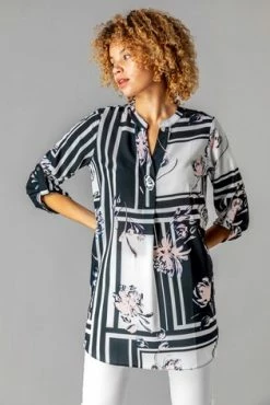 Roman Pink Colour Block Button Detail Top -Roman Sales Shop unnamed file 5941