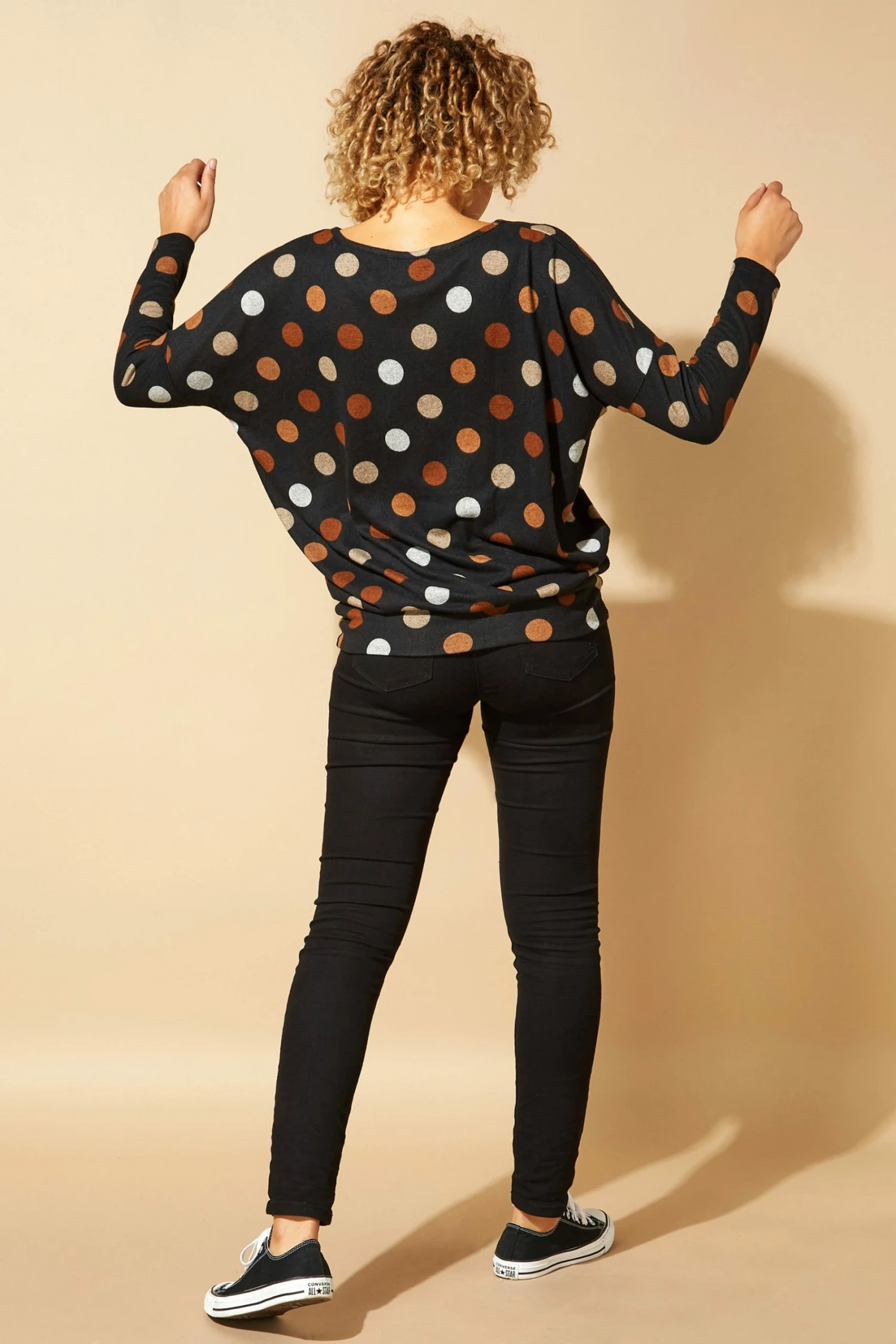 Roman Black Originals Spot Print Wooly Touch Top 5 Roman Black Originals Spot Print Wooly Touch Top - Image 3