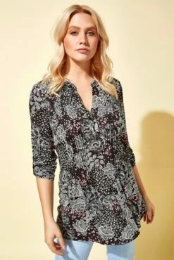 Roman Pink Ditsy Floral Pintuck Shirt 11 Roman Pink Ditsy Floral Pintuck Shirt -Roman Sales Shop unnamed file 6046