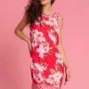 Roman Red Floral Border Print Shift Dress 2 Roman Red Floral Border Print Shift Dress -Roman Sales Shop unnamed file 605