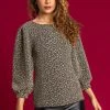 Roman Gold Shimmer Animal Jacquard Print Top 2 Roman Gold Shimmer Animal Jacquard Print Top -Roman Sales Shop unnamed file 6085